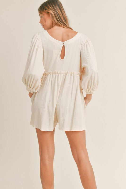 Ollie Oversized Wrinkle Gauze Romper