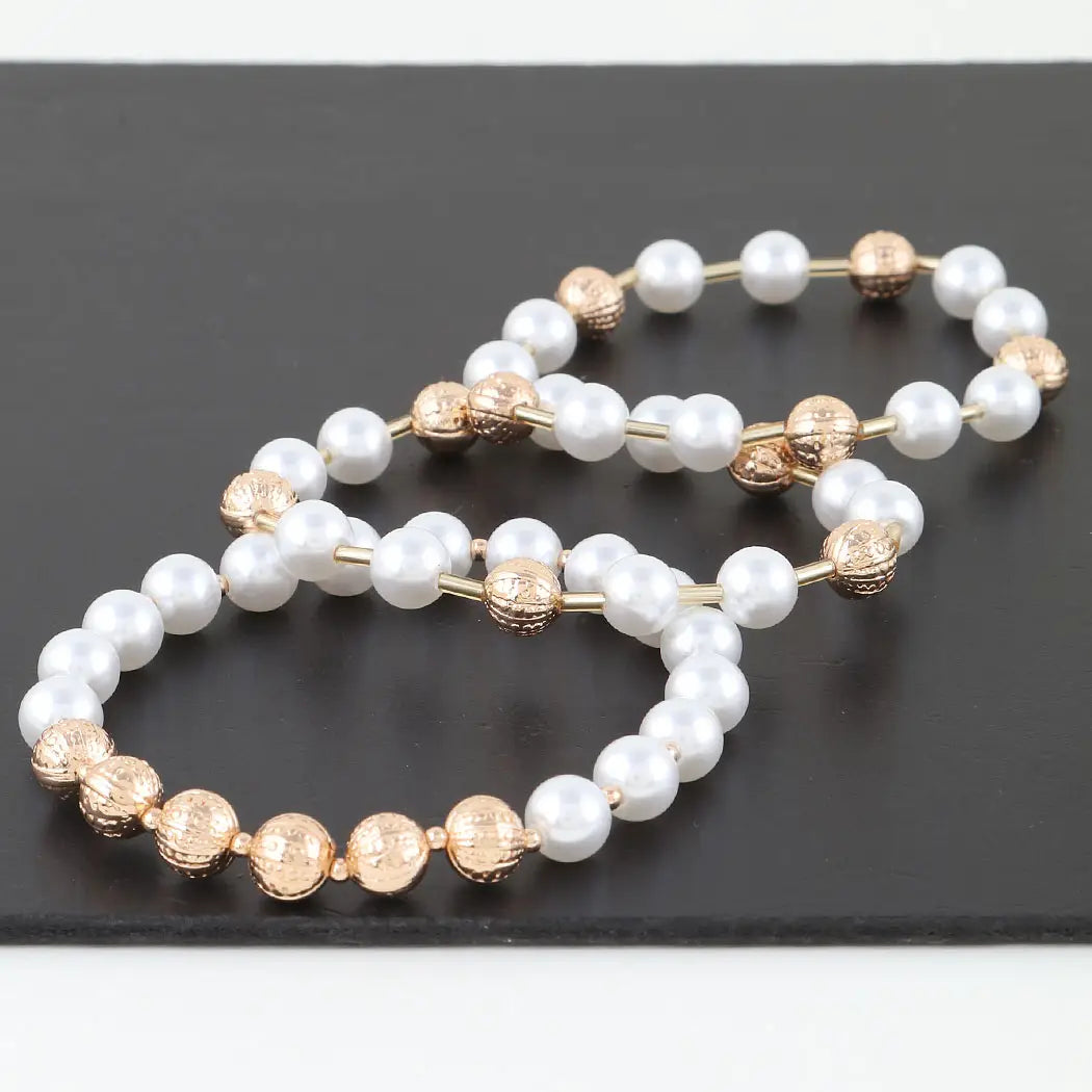 Multi Pearl Beaded Bracelet