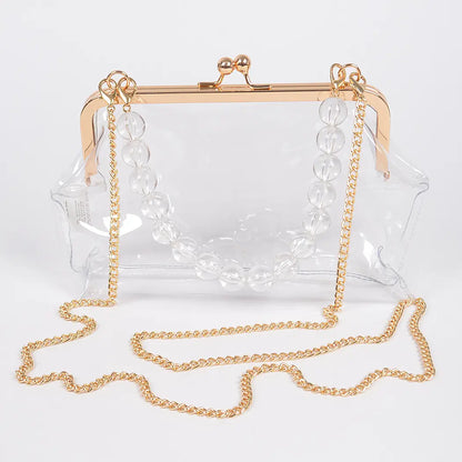 Vintage Clasp PVC Clutch