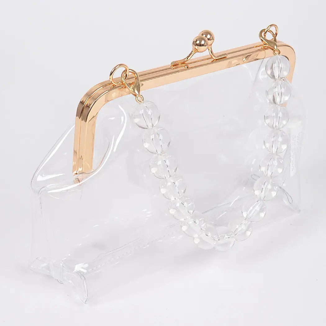 Vintage Clasp PVC Clutch