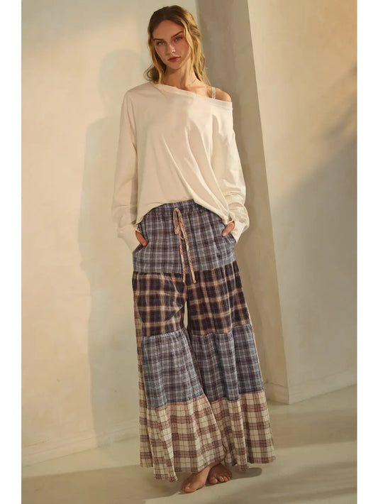The Blues Relaxed Patchwork Pants