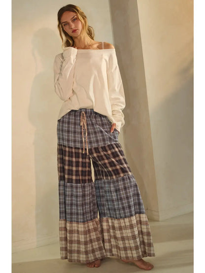 The Blues Relaxed Patchwork Pants