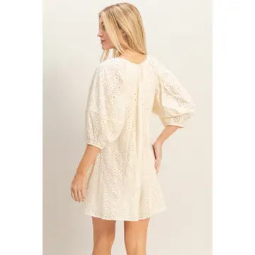 Revving Up Eyelet Babydoll Romper