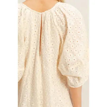 Revving Up Eyelet Babydoll Romper
