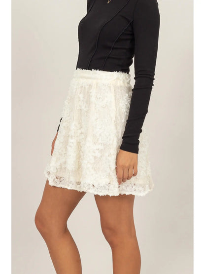 Floral Lace Skater Skirt