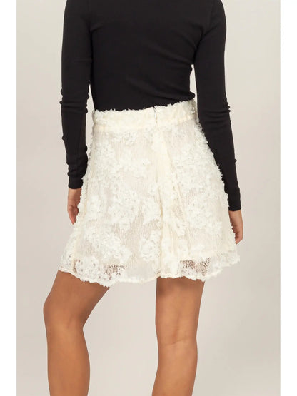 Floral Lace Skater Skirt