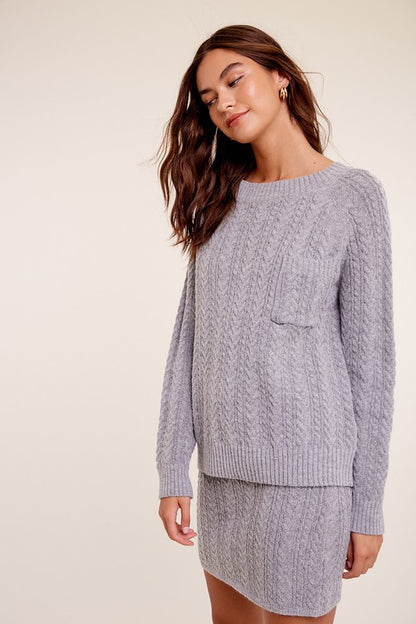 Soft & Cozy Sweater Woven Set