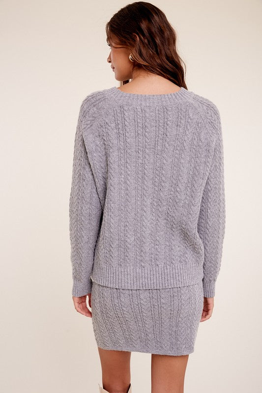 Soft & Cozy Sweater Woven Set