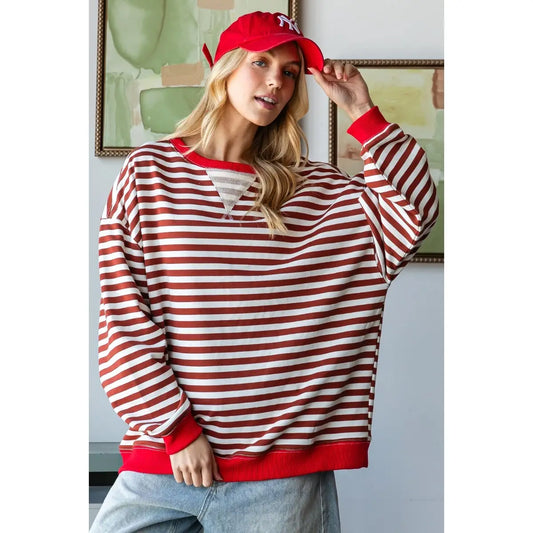 Olson Oversize Striped Top