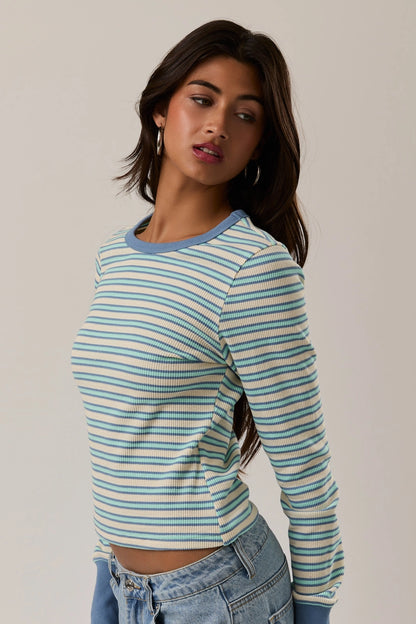 Elin Thermal Long Sleeve with Thumb Hole Knit Top