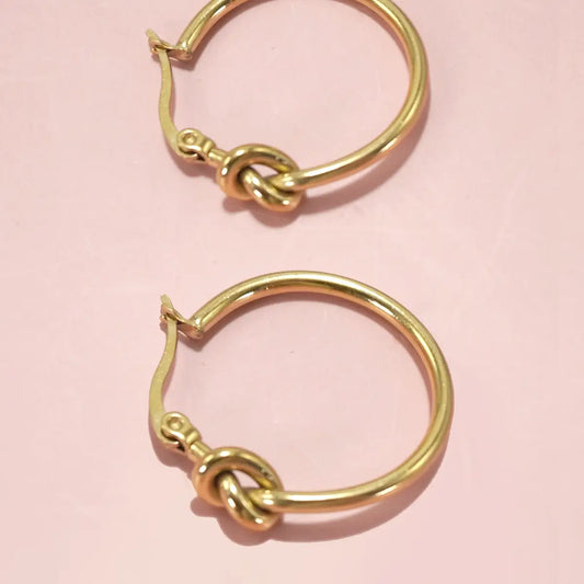 18K Stainless Steel Waterproof Tarnish Free Hoops