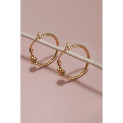 18K Stainless Steel Waterproof Tarnish Free Hoops